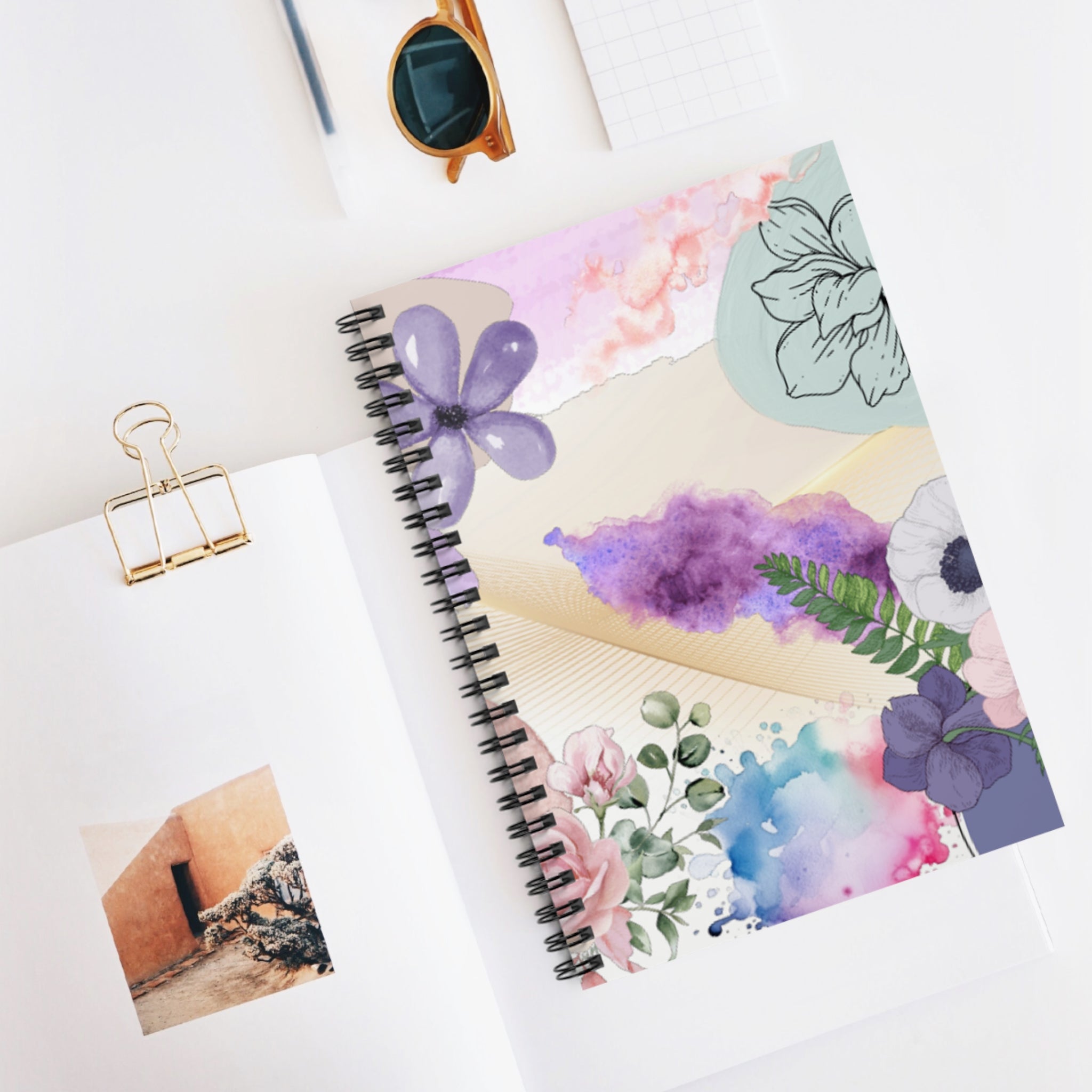 Flower Spiral Notebook