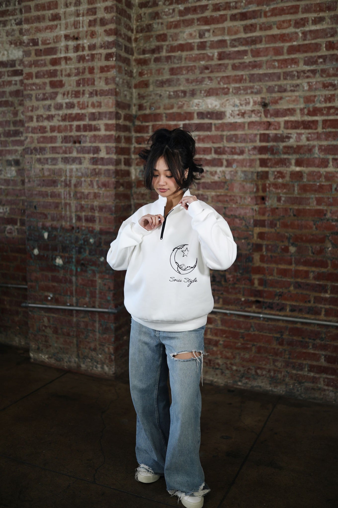 Soras Style Sweater Mid Zip