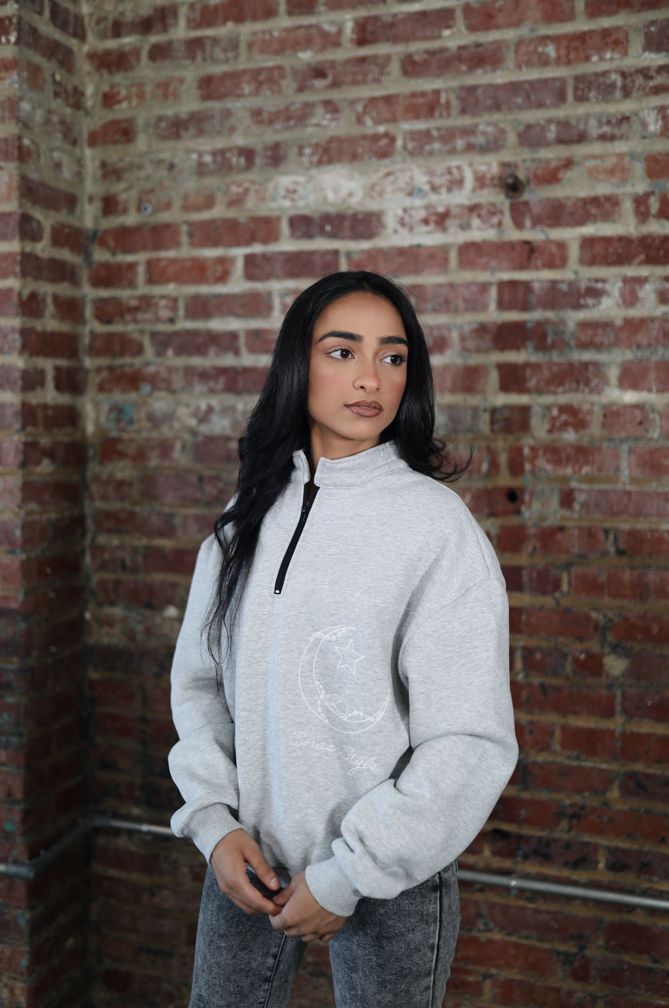 Soras Style Sweater Mid Zip