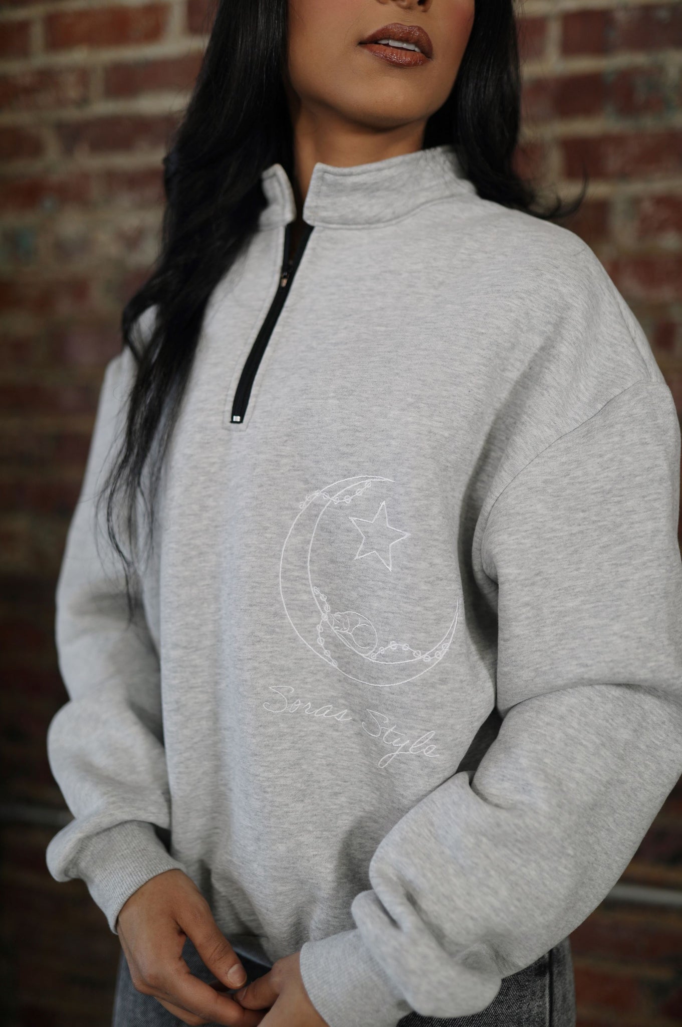 Soras Style Sweater Mid Zip